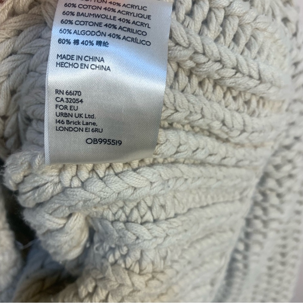 Free People My Only Sunrise Chunky Open Cable Knit Oversized Slouchy Sweater - Picture 14 of 16